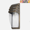 APLIQUE EXTERIOR ELNATH 1xE27 NEGRO/ORO 35x12x12cm IP44