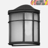 APLIQUE EXTERIOR ALUMINIO BELLATRIX 1xE27 NEGRO 25x11x19,5cm IP44