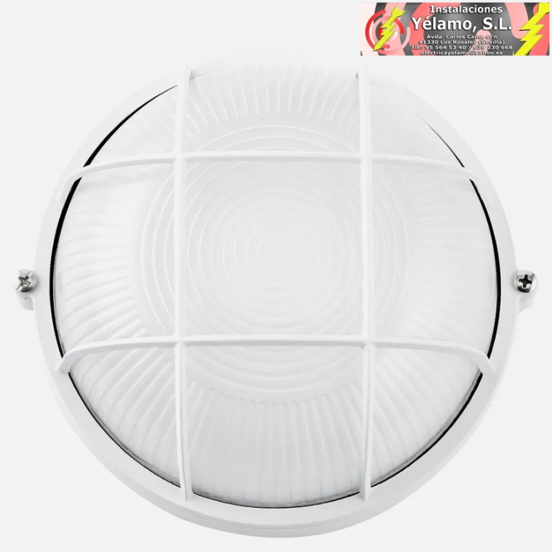 APLIQUE EXTERIOR ALUMINIO APUS PEQUEÑO 1xE27 BLANCO 9x17,5x17,5cm IP44
