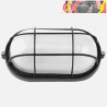 APLIQUE EXTERIOR OVALADO ALUMINIO APUS PEQUEÑO 1xE27 NEGRO 9x21x10,5cm IP44