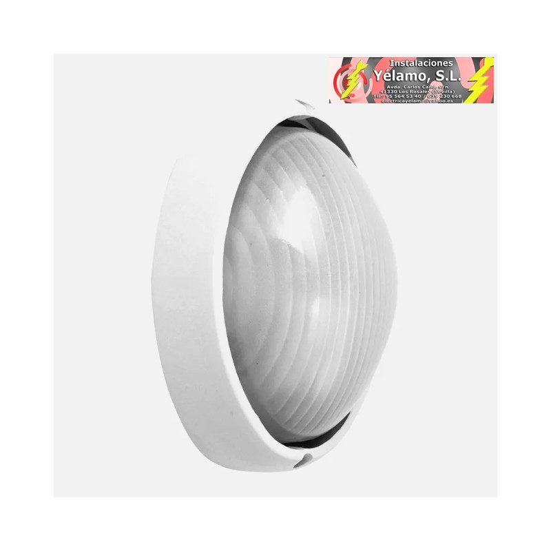 APLIQUE EXTERIOR ALUMINIO VEGA PEQUEÑO 1xE27 BLANCO 10x22x14cm IP44