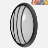 APLIQUE EXTERIOR OVALADO ALUMINIO AQUILA GRANDE 1xE27 NEGRO 11x32x20,5cm IP44