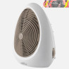 TERMOVENTILADOR ELÉCTRICO PERUGIA 2000W BLANCO/BEIS TERMOST.REG. 2 POTENCIAS 3 FUNCIONES SIST.SEGURIDAD 30,5x27x16cm