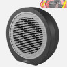 TERMOVENTILADOR ELÉCTRICO BRINDISI 2000W NEGRO/GRIS TERMOST.REG. 2 POTENCIAS 3 FUNCIONES SIST. SEGURIDAD 25x25x16,8cm