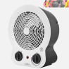 TERMOVENTILADOR ELÉCTRICO CREMONA 2000W BLANCO/NEGRO TERMOST.REG. 2 POTENCIAS 3 FUNCIONES SIST.SEGURIDAD 26,5x22,5x13cm