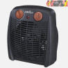 TERMOVENTILADOR ELÉCTRICO GAMBIA 2000W NEGRO/MARRÓN 2POTENCIAS 3FUNCIONES PROTECC.SEGURIDAD LUZ IND. 23,8x19,5x11,7cm