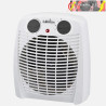 TERMOVENTILADOR ELÉCTRICO GAMBIA 2000W BLANCO/NEGRO 2POTENCIAS 3FUNCIONES PROTECC.SEG.LUZ IND. 23,8x19,5x11,7cm