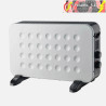 CONVECTOR HOGAR 2000W BLANCO/NEGRO 2POTENCIAS TERMOST.REGULABLE PROTECC.CONTRACALENTAMIENTO, TURBO 38x61x22cm