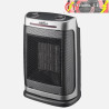 TERMOVENTILADOR CERÁMICO PTC FOGÓN 1500W PLATA 2POTENCIAS 3FUNCIONES TERMOST.REGU.SEGURIDAD, ANTIVUELVO 29x19x14,5cm