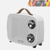 TERMOVENTILADOR CERÁMICO PTC CÓRCEGA 1500W BLANCO/CROMO 2POTENCIAS 3FUNCIONES CORTE TÉRMICO SEG.ANTIVUELCO 21x23x13,6cm