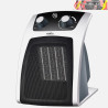 TERMOVENTILADOR CERÁMICO 2000W BLANCO/NEGRO VENTILADOR/CALOR 2POTENCIAS 3FUNCIONES TERMOST.REG.ANTIVUELCO 23x19x17cm