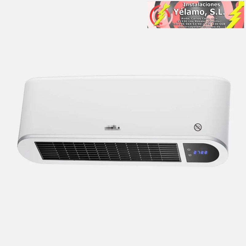 SPLIT CERÁMICO PTC BONAIRE 2000W BLANCO 2POTENCIAS 3FUNCIONES DISPLAY, REMOTO, TEMP, SEGUR. IP23 20,5x50x12cm