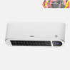 SPLIT CERÁMICO PTC BONAIRE 2000W BLANCO 2POTENCIAS 3FUNCIONES DISPLAY, REMOTO, TEMP, SEGUR. IP23 20,5x50x12cm