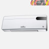 SPLIT CERÁMICO INVIERNO 2000W BLANCO 2POTENCIAS 3FUNCIONES PTC DE SEG. C/REMOTO TEMPORIZ. 19x50x14cm