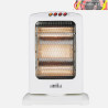 ESTUFA ELECT.CANDENTE 1200W BLANCO 3POT OSCILANTE 3ELEM. ANTIVUELCO, ASA 44x33x23cm