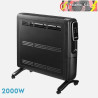 EMISOR TÉRMICO ALUMINIO ALPINO 2000W NEGRO 2POTENCIAS DISPLAY C/REMOTO, ANTIVUELCO, TEMP.REG. 61,8x59,5x25,5cm