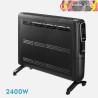 EMISOR TÉRMICO ALUMINIO ALPINO 2400W NEGRO 2POTENCIAS DISPLAY C/REMOTO ANTIVUELCO TEMP.REG. 61,8x67,5x25,5cm