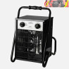 TERMOVENTILADOR INDUSTRIAL SIMEÓN 3000W NEGRO 2POTENCIAS IP24 TERMOST.REG. 44x32x30cm