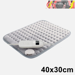 ALMOHADILLA ELÉCTRICA MORALEJA/VELLÓN GRIS 100W 40x30cm 9NIVELES, APAGADO AUTOMÁTICO, DESMONTABLE Y LAVABLE