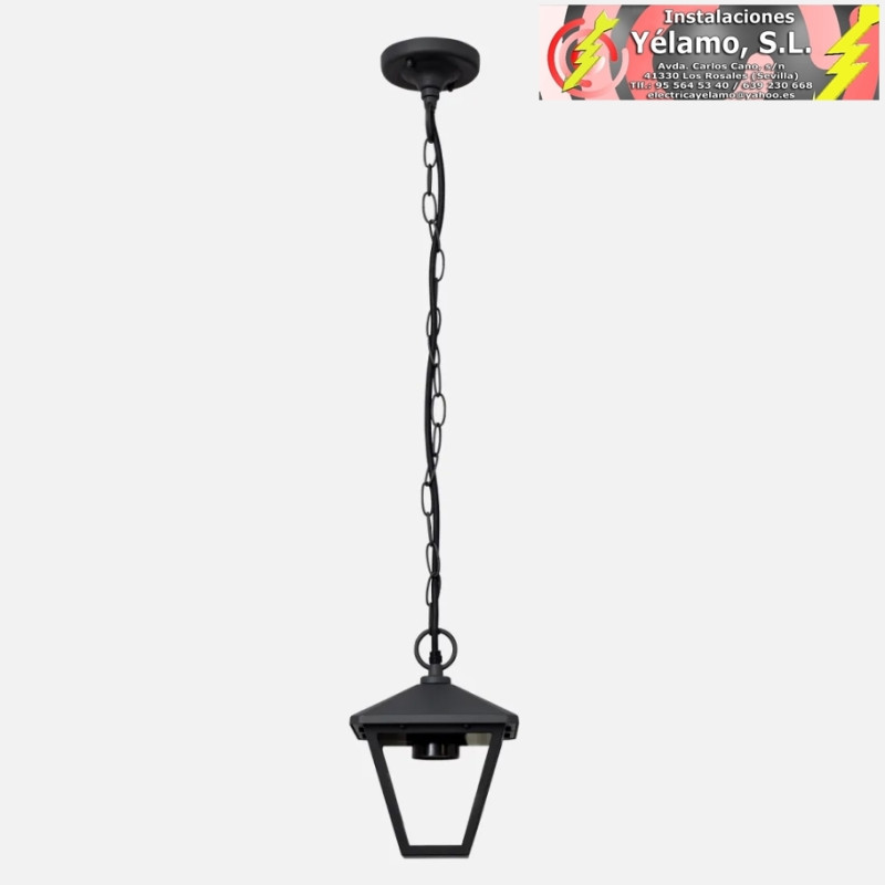 COLGANTE DORNELA 1xE27 GRIS OSCURO IP44