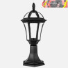 SOBREMURO EXTERIOR COMINO 1xE27 NEGRO POLICARBONATO 47,6x17,6x17,6cm