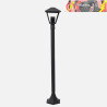 FAROLA PEQUEÑA DORNELA 1xE27 GRIS OSCURO IP44 100cm