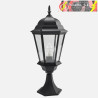 SOBREMURO EXTERIOR ALUMINIO REGULUS 1xE27 NEGRO 56x23x23cm IP44