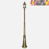 FAROLA EXTERIOR ORQUIDEA 1L ORO 230x23x23cm