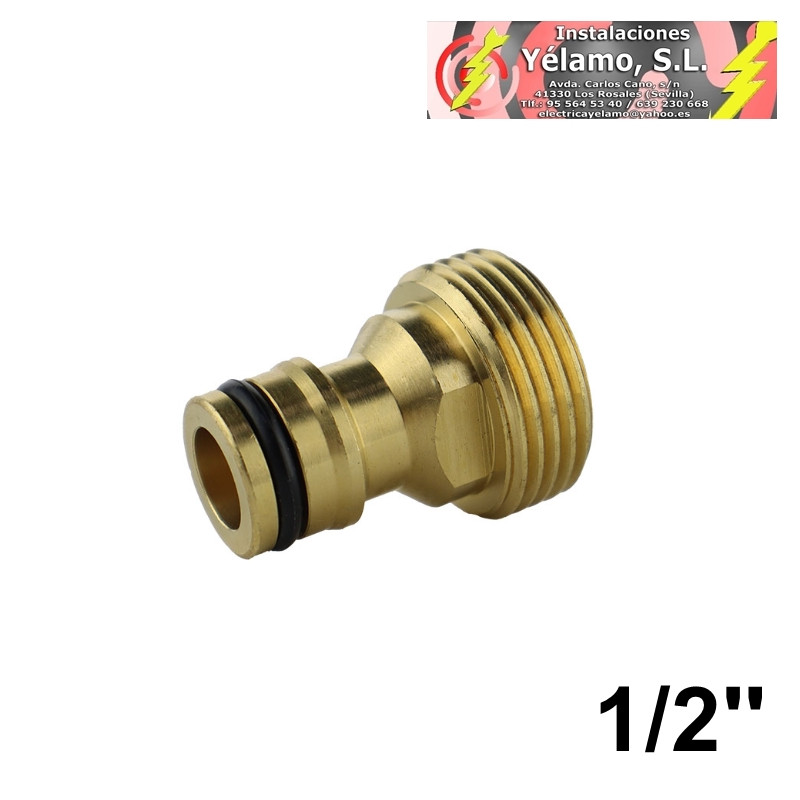 CONECTOR GRIFO 1/2'' MACHO LATÓN