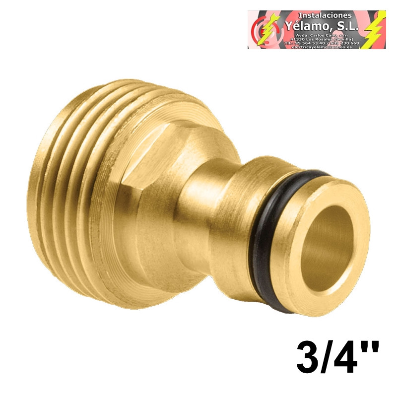 CONECTOR GRIFO 3/4'' MACHO LATÓN