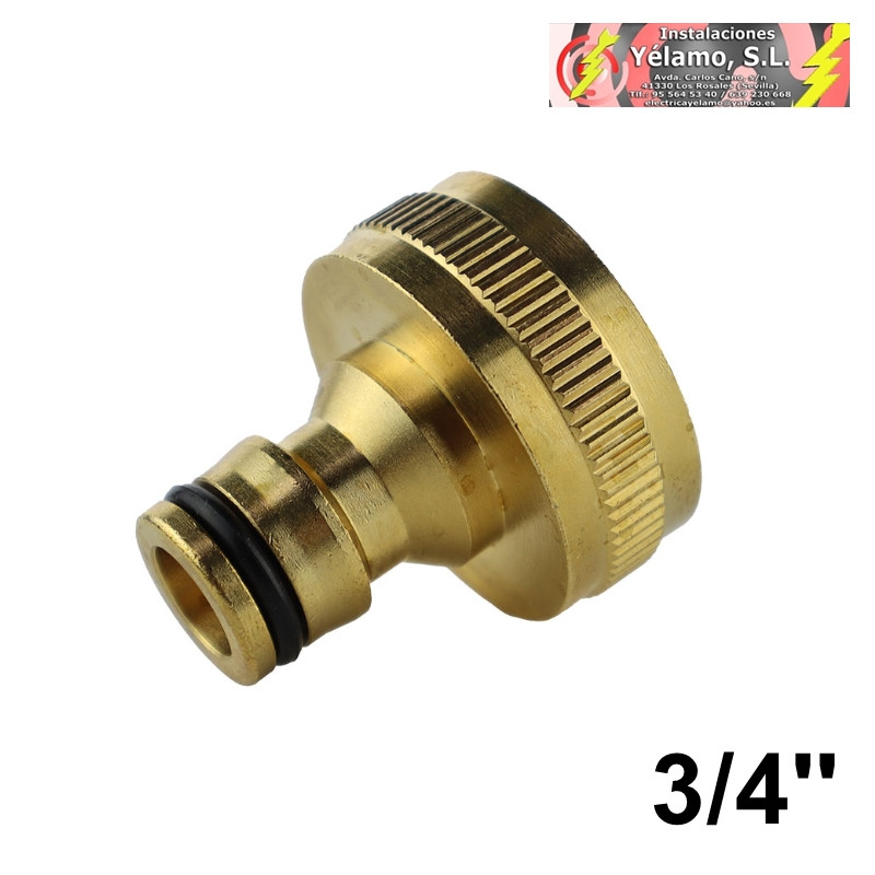 CONECTOR GRIFO 3/4'' HEMBRA LATÓN