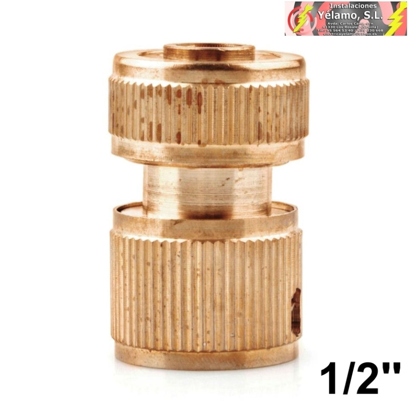 CONECTOR RÁPIDO MANGUERA Ø15mm LATÓN