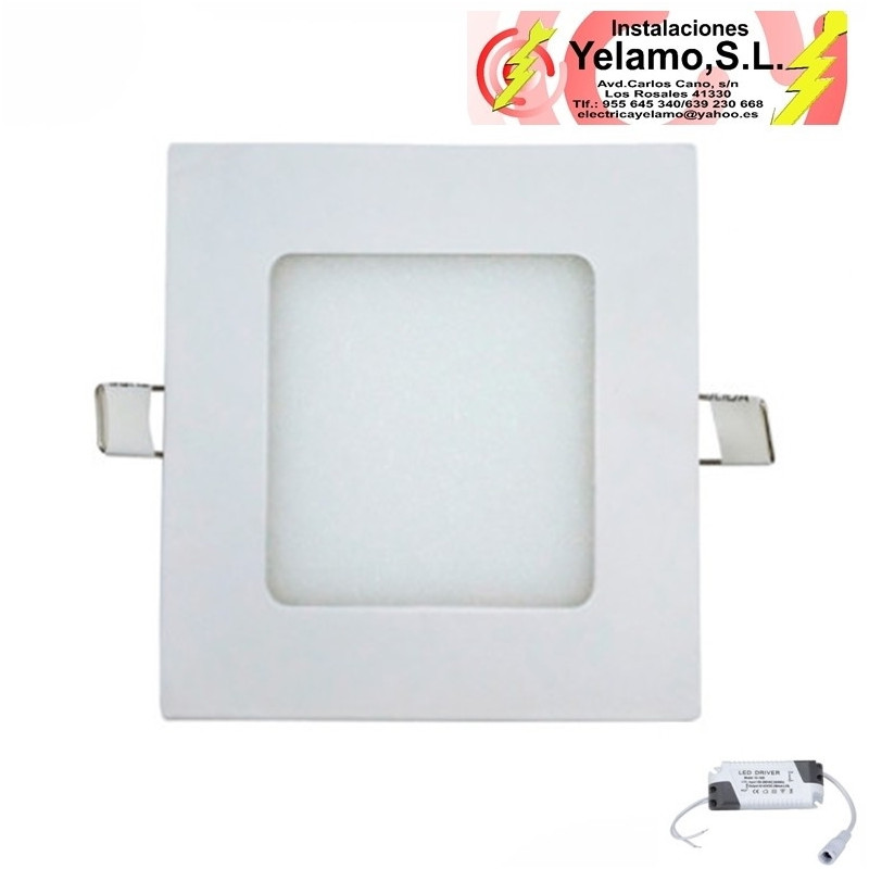 DOWNLIGHT LED 5W CUADRADO EMPOTRAR BLANCO 6000K