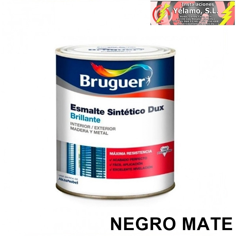 ESMALTE BRUGUER NEGRO MATE 250ml