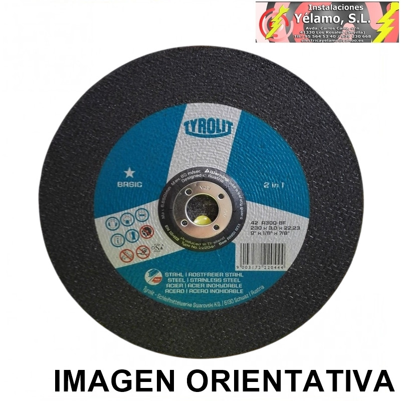 DISCO RADIAL CORTE HIERRO 230mm