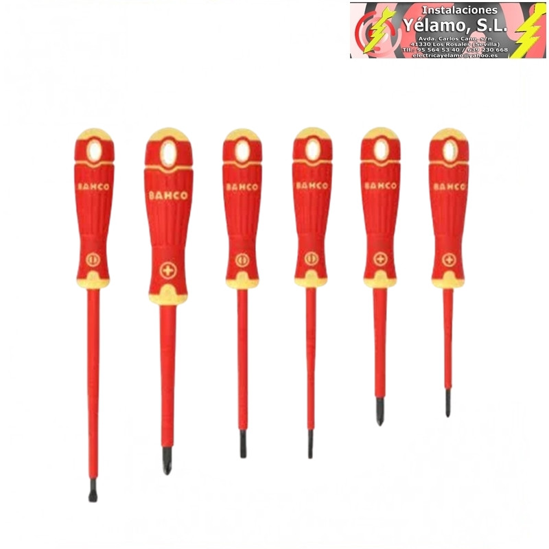 JUEGO 6 DESTORNILLADORES AISLADOS BAHCO