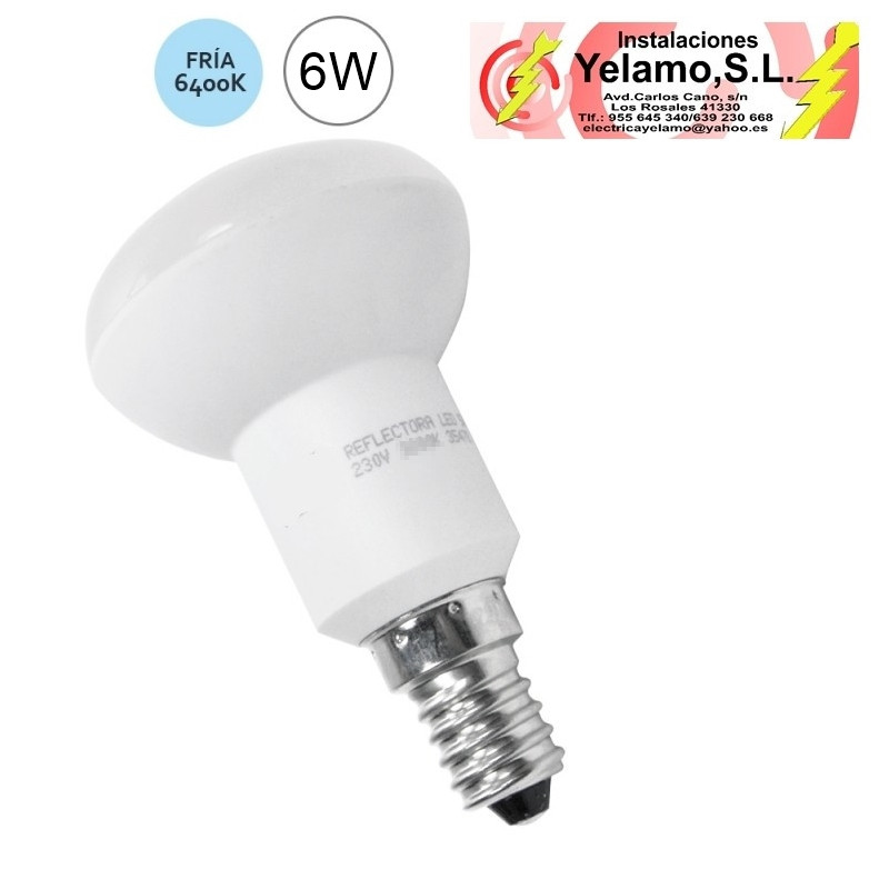 BOMBILLA LED 6W E-14 ESCAPARATE R-50 6400K