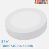 DOWNLIGHT LED 24W REDONDO SUPERFICIE BLANCO 3000K-4000K-6000K