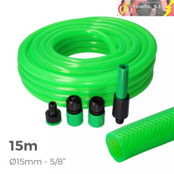 KIT MANGUERA JARDIN 15m CON ACCESORIOS