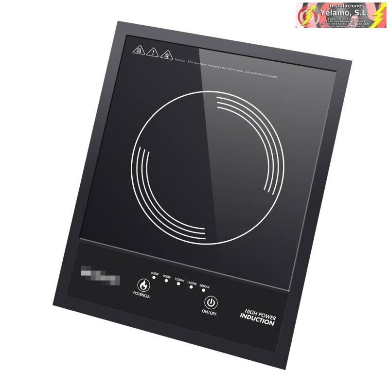 PLACA INDUCCIÓN DIGITAL 2000W