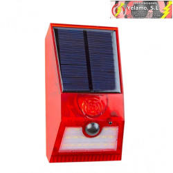 ALARMA SOLAR Y LUZ LED CON...