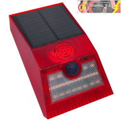 ALARMA SOLAR Y LUZ LED CON MANDO