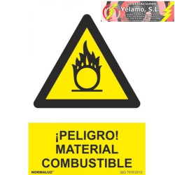 SEÑAL PELIGRO MATERIAL...