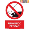 SEÑAL PROHIBIDO PESCAR