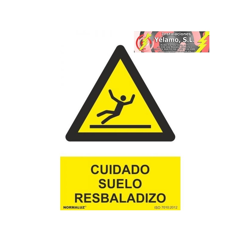 SEÑAL CUIDADO SUELO RESBALADIZO