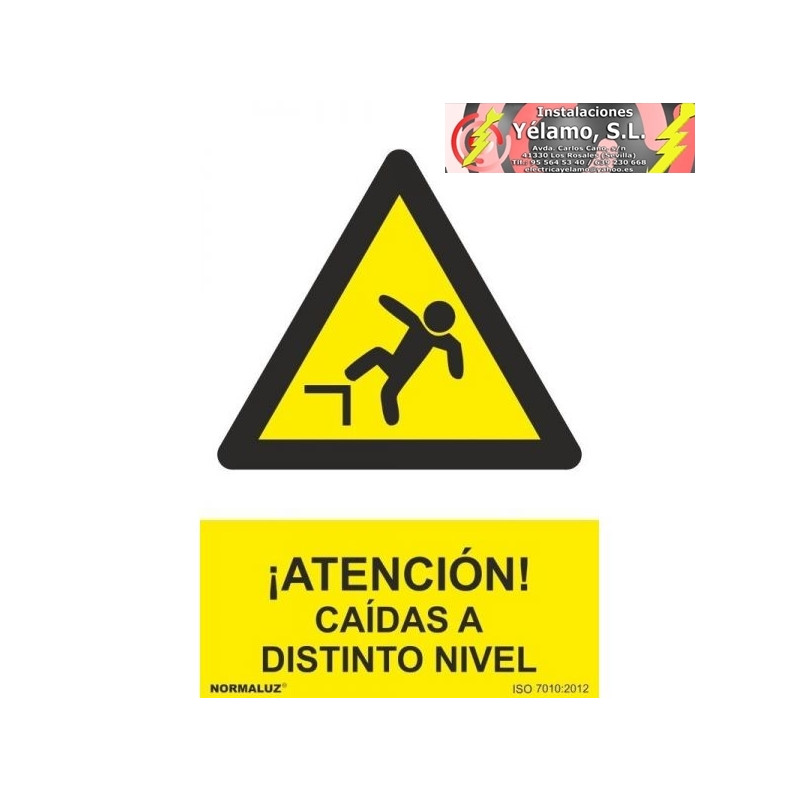 SEÑAL ATENCIÓN CAÍDA DISTINTO NIVEL